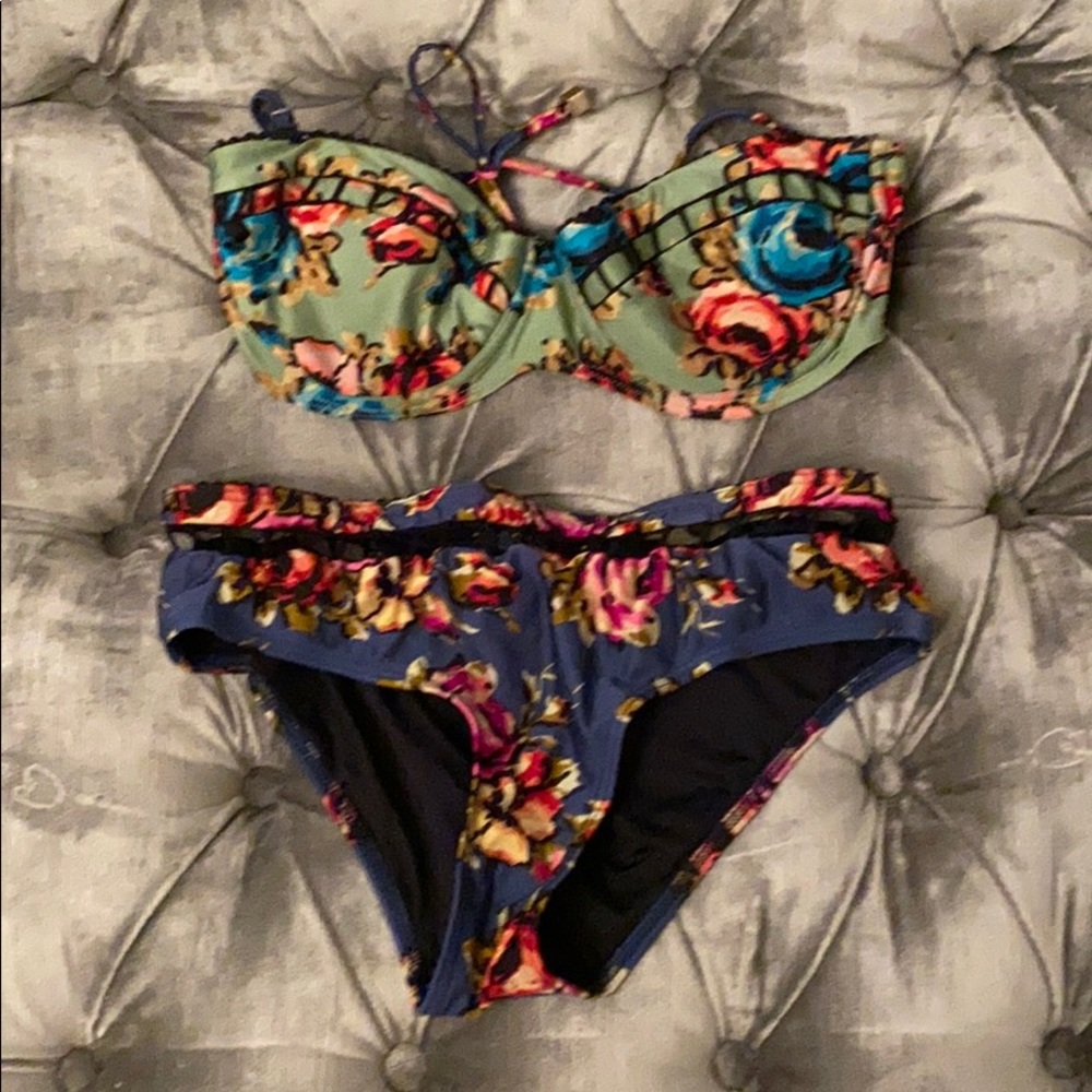 Zimmermann bathing suit, floral design